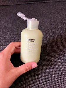 Green tea and enzyme powder wash bottle